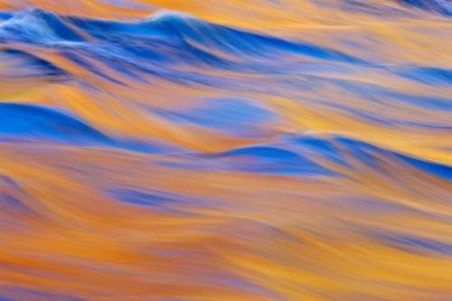 flow;Mirror;Abstract;Abstraction;Blue;Gold;Rapids;reflection;reflections;river;Stream;Yellow;Cumberland Plateau;Patterns;Big South Fork National Recreation Area;Abstracts;Streaming;flowing;water